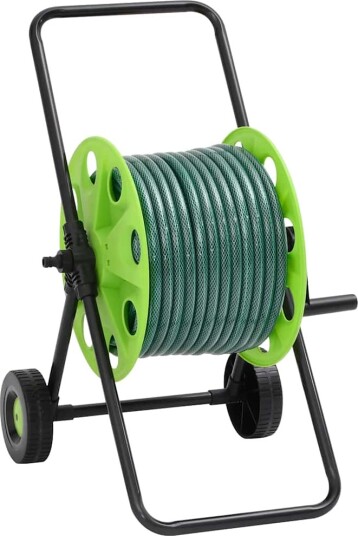  Slangevogn grønn med slangefester 0,5" 30 m PVC