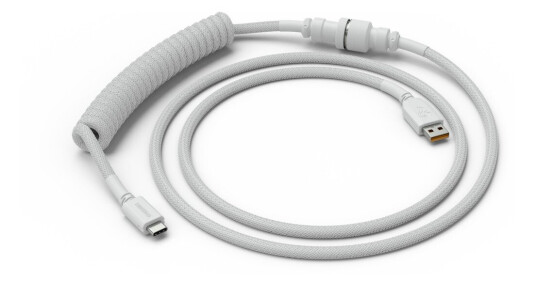 Glorious Coiled Cable - Ghost White 1.37m Usb-c