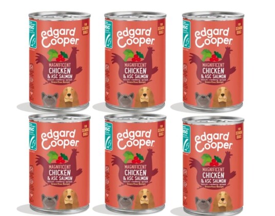 Edgard Cooper Chicken & Asc Salmon Senior Wet Food 400Gr X 6 Edgard Cooper Chicken & Asc Salmon Senior Wet Food 400Gr X 6