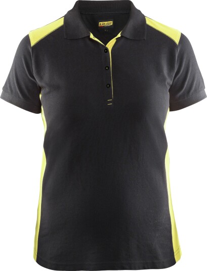 Blåkläder 339010509933XXXL Pikéskjorte svart/gul 3XL, Klær