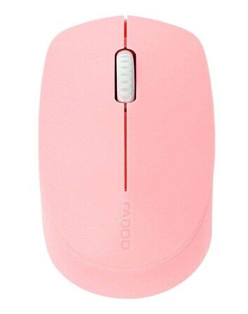 RAPOO M100 Silent - Mus - Optisk - 3 knapper - Rosa