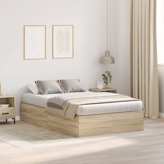 Lagringseng Ramme Sonoma Eik 120x190 cm 3335423