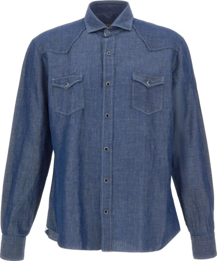 Barba Herre Skjorter Blå 3XL, Barba Herre Skjorter Blå 3XL,