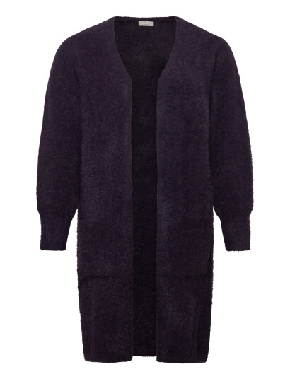 Kaffe Curve Kcvilda Long Cardigan Purple M Kaffe Curve Kcvilda Long Cardigan Purple M