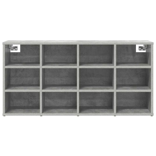 Sko Skap med hylle Betonggrå 103 x 30 x 51 cm Konstruert tre Sko Skap med hylle Betonggrå 103 x 30 x 51 cm Konstruert tre