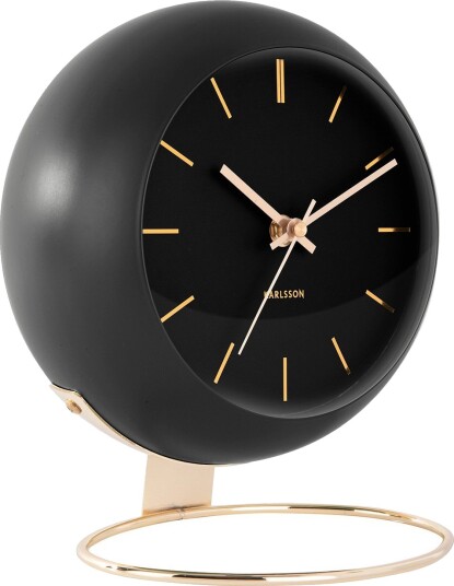 Karlsson Globe Bordklokke KA5832BK - Unisex - 21 cm - Kvarts urverk Karlsson Globe Bordklokke KA5832BK - Unisex - 21 cm - Kvarts urverk
