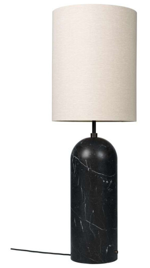 Gubi Gravity XL High Gulvlampe Black Marble/Canvas Gubi Gravity XL High Gulvlampe Black Marble/Canvas
