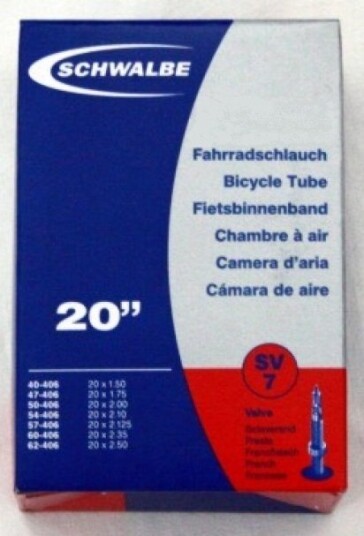 Schwalbe Standard SV720", 40mm presta, 145g Schwalbe Standard SV720", 40mm presta, 145g