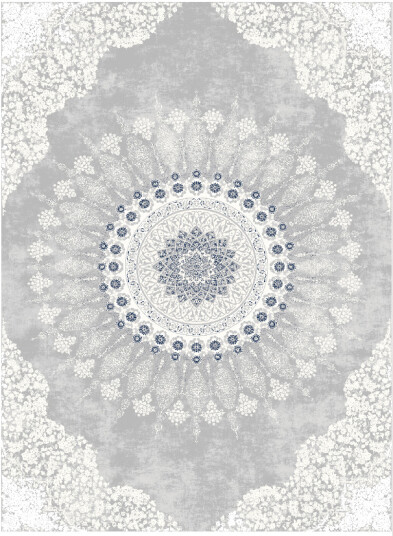 Wilton teppe Sandrigo grå/hvit Størrelse: 160 x 230 cm