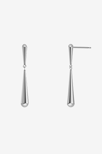 Edblad   Øreringen Drops S Steel   Sølv