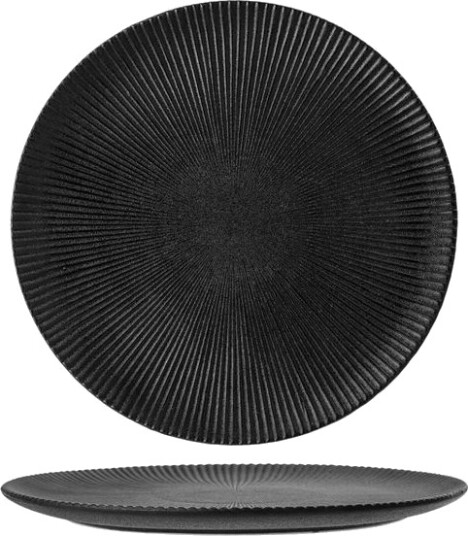 Bloomingville Neri Tallerken Sort Ø29cm