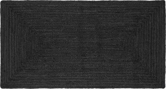  Områdetepper Rektangulær Mørkegrå 80 x 150 cm Jute