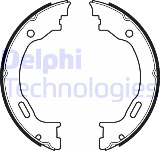 DELPHI LS2077 Bremseskosett, håndbrems