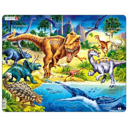 Larsen Puzzles Dinosaurs from the Cretaceous period. Larsen Puzzles Dinosaurs from the Cretaceous period.