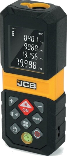 JCB Laseravstandsmåler 80 m, Lcd-Skjerm, Usb-C-Lading