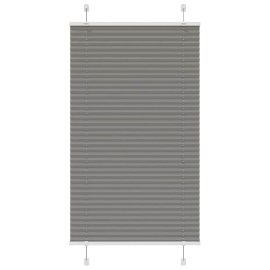 plisségardin antrasitt 70x150 cm Stoff Bredde 69,4 Polyester