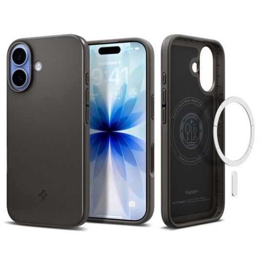 Spigen Thin Fit MagSafe Deksel til iPhone 17 Pistolmetall