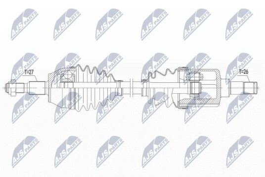 Nty Drivaksel NTY NPW FR 151