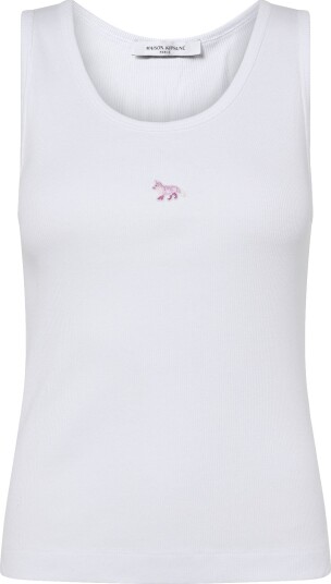 Maison Kitsune Baby Fox Patch Tank Top White M