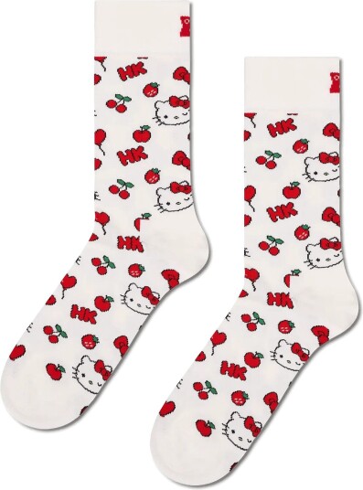 Happy Socks Hello Kitty Cherry Sock White 41 46 Happy Socks Hello Kitty Cherry Sock White 41 46