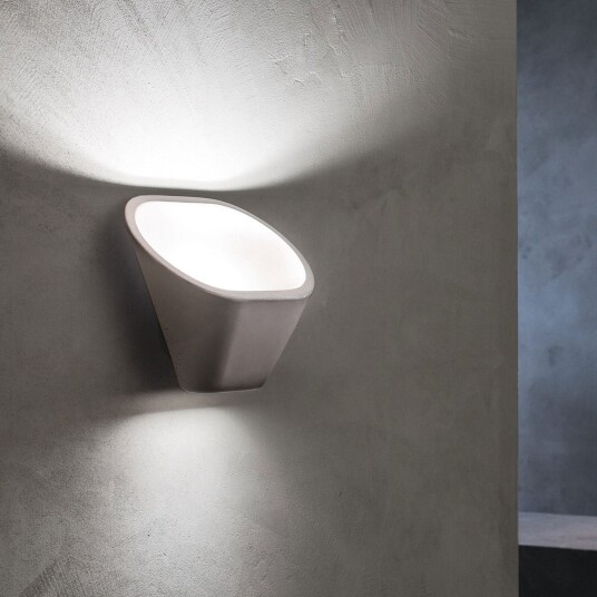 Vegglampe Foscarini Aplomb R7s dimmbar Grå Stue Betong Design 30 24 Grå