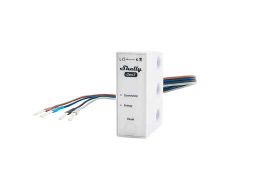 Shelly 3EM 63W Gen3 WiFi 3 fase energimåler Shelly 3EM 63W Gen3 WiFi 3 fase energimåler
