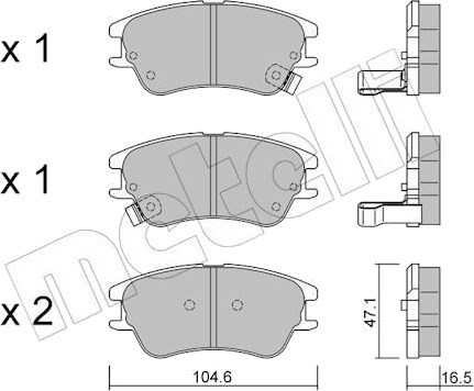 METELLI 22 0502 0 Bremseklosser