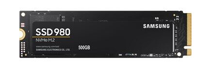 Samsung 980 M.2 NVMe 500GB SSD - Høy ytelse med 3100 MB/s lesing