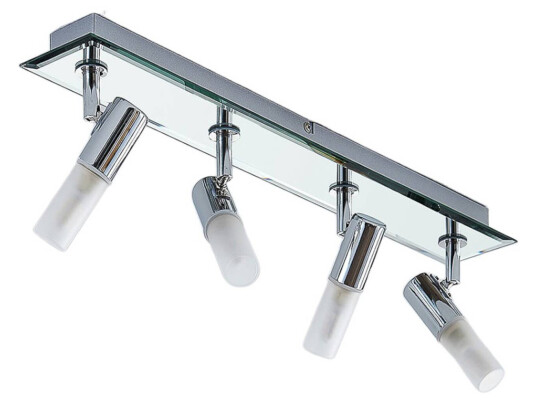 Lindby Spot til bad Zela, 4 lyskilder, 53 cm lang Lindby Spot til bad Zela, 4 lyskilder, 53 cm lang