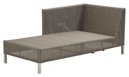 Cane-line Connect sjeselongmodul venstre, Taupe
