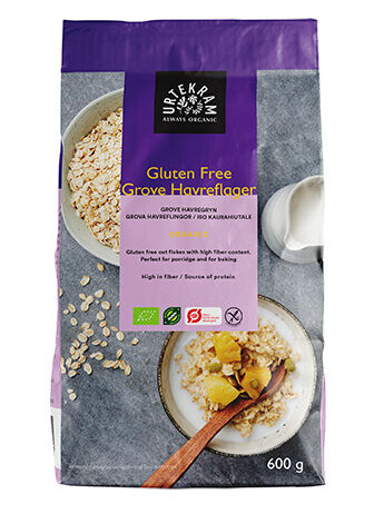 Urtekram Havreflak Grove Glutenfri 600g Urtekram Havreflak Grove Glutenfri 600g