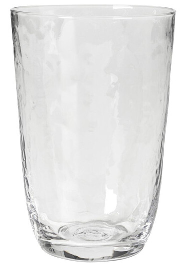 Broste Copenhagen Hammered vannglass 50 cl Klar