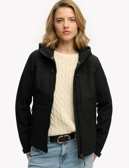 Superdry Hooded Classic Trekker Jacket Black 14
