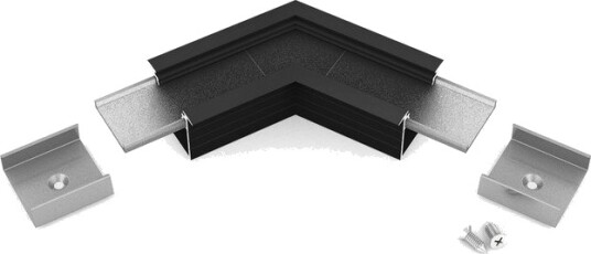 Topmet Profilsamler LINEA IN20 120GRAD Sort anodisert