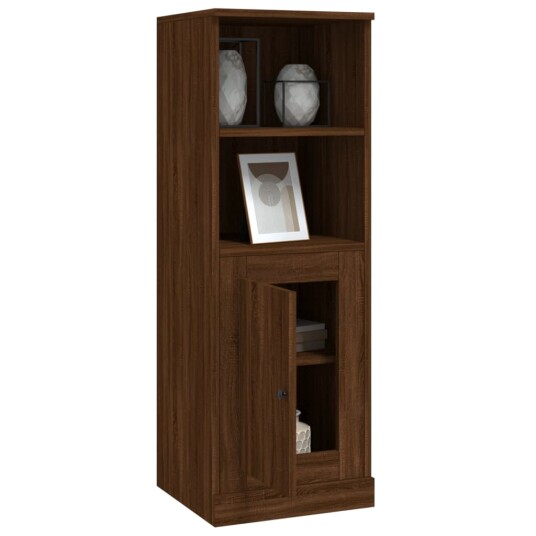 vidaXL Highboard brun eik 36x35,5x103,5 cm konstruert tre
