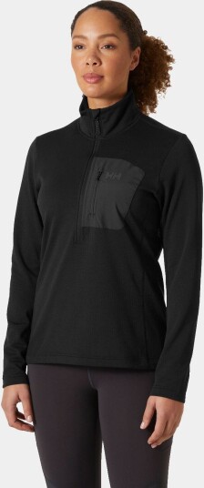 Helly Hansen Versalite Fleecegenser Med 1/2 Glidelås Dame Svart XL Helly Hansen Versalite Fleecegenser Med 1/2 Glidelås Dame Svart XL