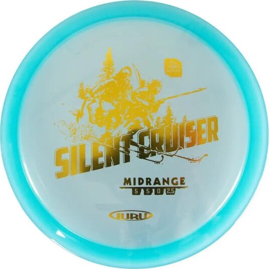 Guru Disc Golf Glacier Line Midrange Silent Cruiser Blue One size Guru Disc Golf Glacier Line Midrange Silent Cruiser Blue One size