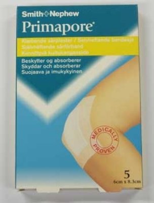 Primapore kompress  6x8,3cm utsolgt