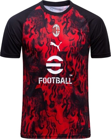 Milan Trenings T Skjorte Pre Match For all tid rød/PUMA Svart Barn størrelse 176 cm Milan Trenings T Skjorte Pre Match For all tid rød/PUMA Svart Barn størrelse 176 cm