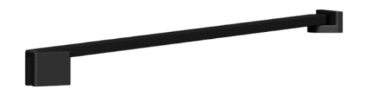 Dansani Match 3 Støttearm L600mm til Modell D80-140cm Svart Matt