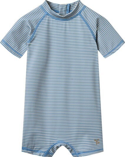Wheat Badedrakt UV40+ Cas Blue Svømming Stripe Wheat 62 Badetøy Blå