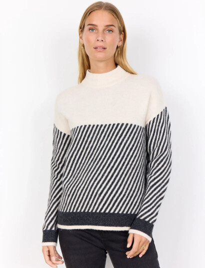 Soyaconcept Sc-Nessie Stripe - Cream - S Soyaconcept Sc-Nessie Stripe - Cream - S