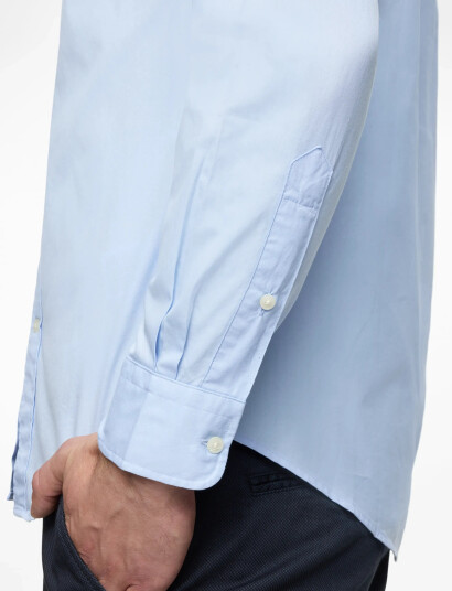 Tommy Hilfiger Core Flex Poplin Solid Rf Shirt - Blue - XXL