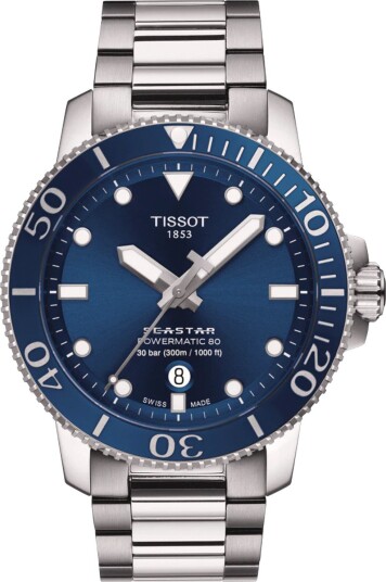 Tissot Seastar 1000 Powermatic 80 T1204071104103 - Herre - 43 mm - Analog - Automatisk - Safirglass
