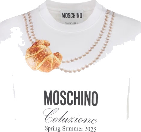 Moschino Dame Topper Hvit M, Moschino Dame Topper Hvit M,