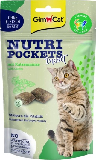 Gimcat Nutri Pockets Insect & Catnip 3 X 60 G