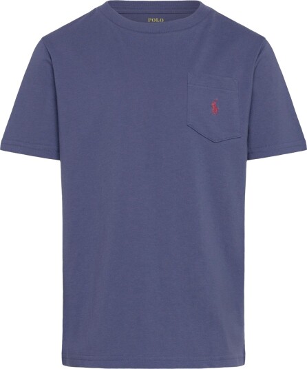 Ralph Lauren Kids 26/1 Jersey Ss Pkt Tee Kn Tsh Blue 124 131