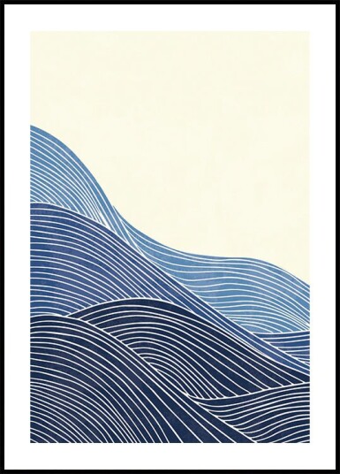Movement of Waves Plakat Plakat / 21x30cm