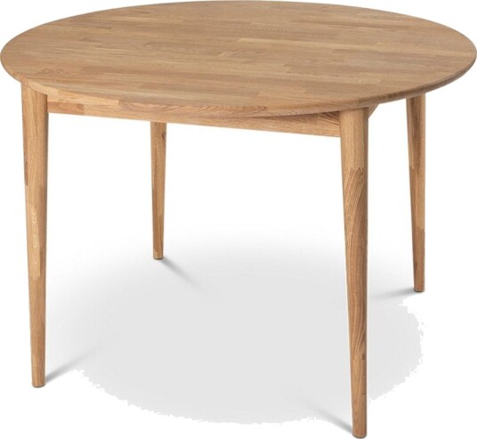 Alborg Uttrekkbart Spisebord 110-150 cm Rundt for 4 personer i heltre - Natur