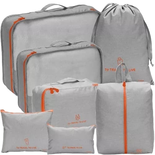 Organizer for Koffert - 7-deler - Vesker for Reise